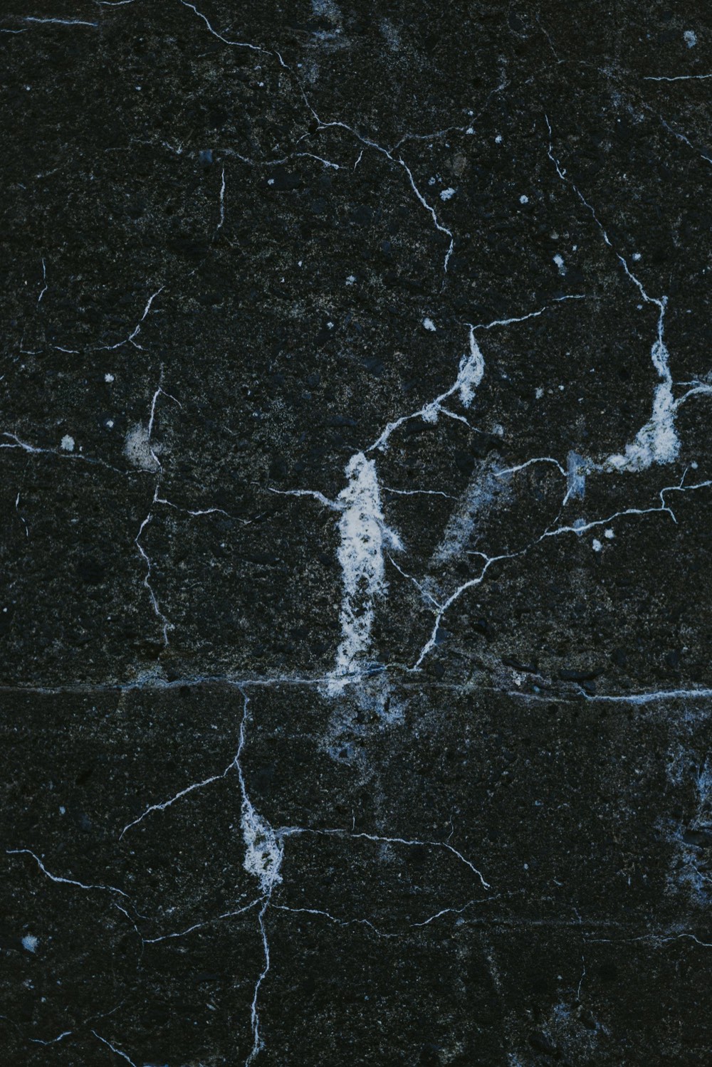 Polished black marble slab