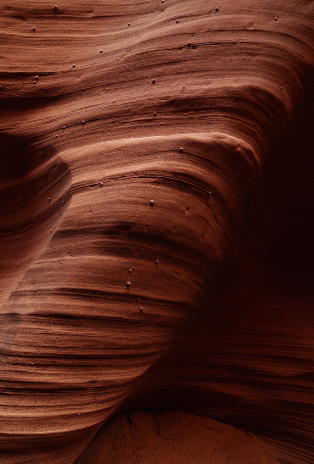 Layered sandstone texture